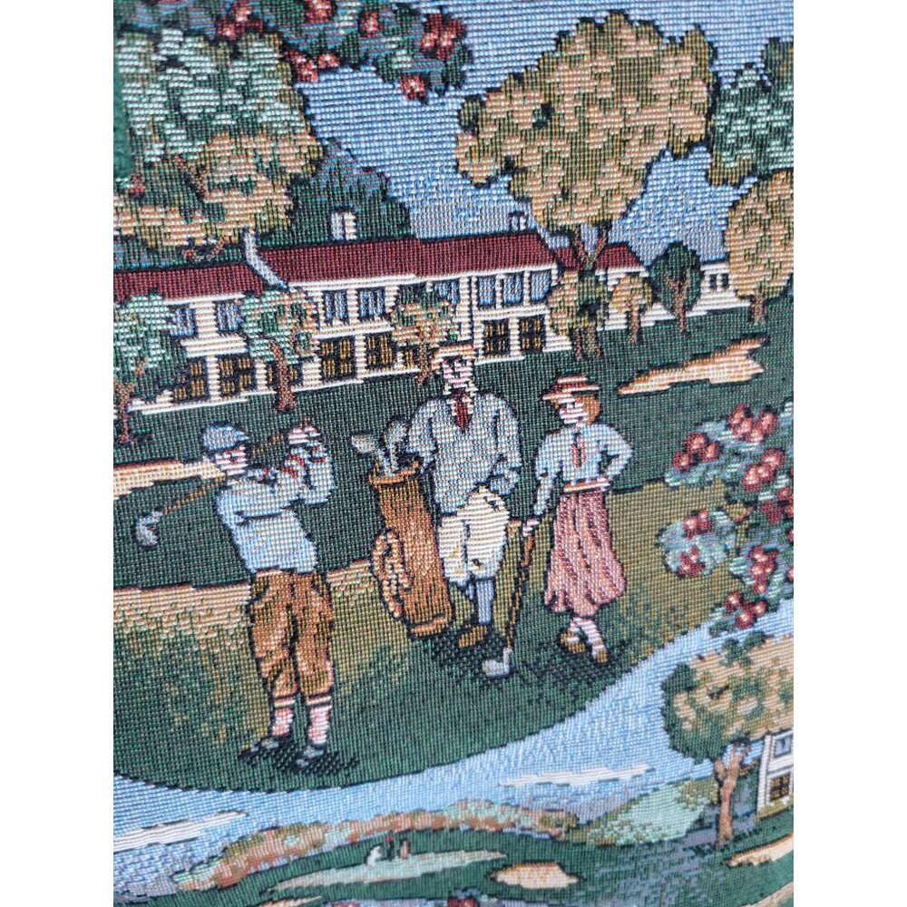 Grandma Tapestry tote bag Vintage Golfer Large made USA Book Holding accessories - Picture 2 of 5